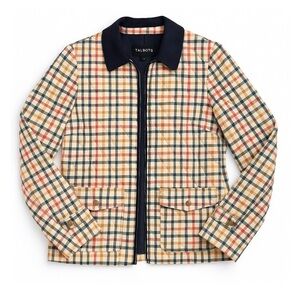 Talbots Size Small P Multicolored Checkered Barn Jacket